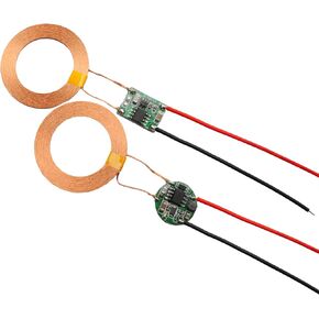 12V 15mm Distance Wireless Charging 5V 500mA Output 22mm Coil Wireless Transmitter + Receiver Power Charger Transfer (22mm Coil)