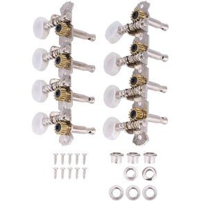 Mandolin Machine Heads Mandolin Tuning Pegs 4L4R Machine Heads String Tuning Pegs for 8 Strings Mandolin Instruments Accessory Part