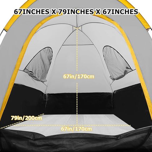 FLYCLE Truck Tent for 6.5-8 FT Truck Bed, Pickup Truck Bed Tent Double Layer Waterproof PU2000mm for Camping in Saudi Arabia