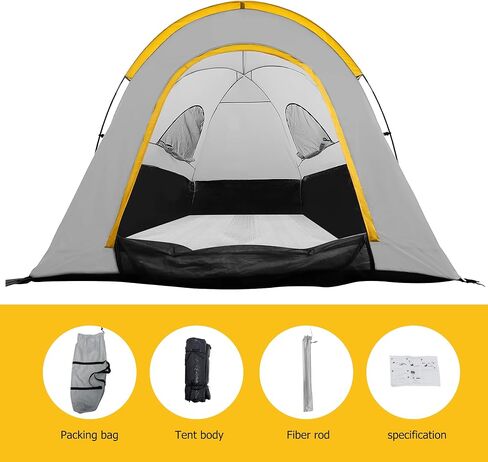 FLYCLE Truck Tent for 6.5-8 FT Truck Bed, Pickup Truck Bed Tent Double Layer Waterproof PU2000mm for Camping in Saudi Arabia