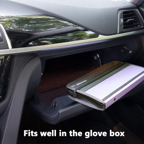 منظم قسيمة الإيصالات من Nicecho، منظم ملفات الأكورديون الصغير 13 جيبًا مع ملصقات قوس قزح، مجلد ملفات صغير لمستندات الأعمال الخاصة بالبطاقات، إغلاق بسحاب، 11 * 6.8 بوصة (أسود)... in Kuwait