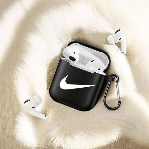 غطاء حافظة AirPods، ملحقات حافظة AirPod من السيليكون الواقية بالكامل متوافقة مع حافظة شحن AirPods 1&2 in Kuwait