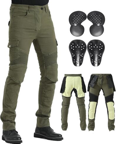 CTBQiTom Motorcycle Pants for Men with Protection Lining Motocross Motorbike Dirt Bike Jeans CE Armored Riding Pants in Saudi Arabia