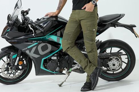 CTBQiTom Motorcycle Pants for Men with Protection Lining Motocross Motorbike Dirt Bike Jeans CE Armored Riding Pants in Saudi Arabia