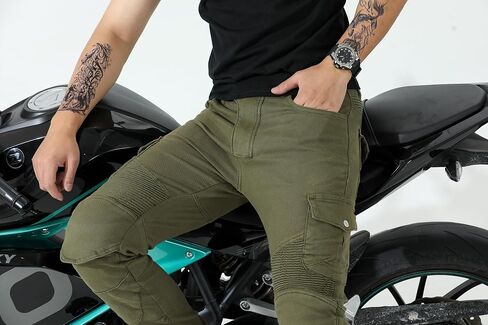 CTBQiTom Motorcycle Pants for Men with Protection Lining Motocross Motorbike Dirt Bike Jeans CE Armored Riding Pants in Saudi Arabia