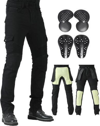 CTBQiTom Motorcycle Pants for Men with Protection Lining Motocross Motorbike Dirt Bike Jeans CE Armored Riding Pants in Saudi Arabia