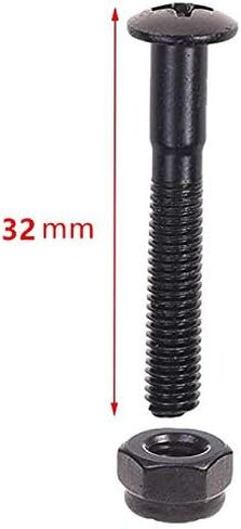 BESIY 16 Pcs Longboard Skateboards Cruiser Hardware Screws Mounting Bolts Set (1.25") in Kuwait