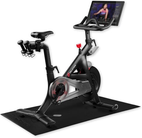 Wellthletics Spin Shield Pro Fitness Mat - Spin Bike Mat, Exercise Mat Compatible with Peloton Bike, Gym Equipment Mat, Exercise equipment mat to Protect Floors and Carpets in Saudi Arabia