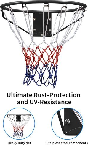 طوق كرة سلة قابل للطي، 18 بوصة، داخلي وخارجي in Kuwait