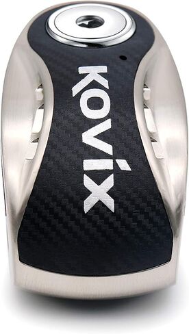 قفل فرامل قرص إنذار KOVIX KNX10 للدراجات النارية 10 مم دبوس 3 مفاتيح شديدة التحمل مضادة للسرقة برتقالي فلوري (معدن مصقول) in Kuwait