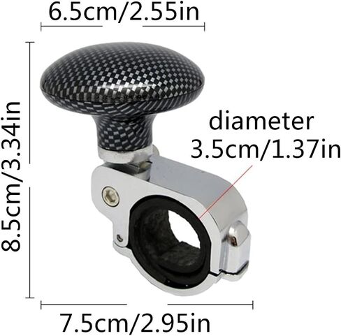 Steering Wheel Spinner Knob, Suicide Power Handle Rotatable Vehicle Steering Ball Power Handle for Boats Car Truck Golf Carts in Saudi Arabia