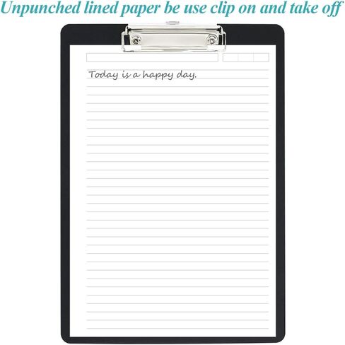 ورق إعادة تعبئة مبطن غير مثقوب - ورق أوراق سائب مقاس A5 لمجلد الحلقات/إدراج مخطط دفتر الملاحظات المنفصل، 100 ورقة/200 صفحة، مثقوب بـ 6 فتحات، صفحات بيضاء مسطرة 100 جرام في المتر المربع، 5.8 بوصة × 8.2 بوصة in Kuwait