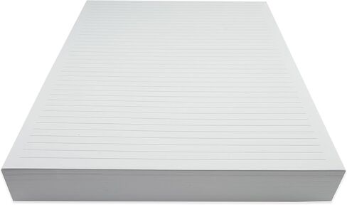 Lined Loose Leaf Paper, 160 GSM Thickness, 160 Sheets/320 Pages, Letter Size (8.5 x 11 inch), 7 mm College-Ruled Spacing, Note-Taking, Calligraphy, Binder Filling, Journaling, White, Unpunched Refill in Kuwait