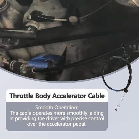 Throttle Body Accelerator Cable Fits for 1994-1998 Dodge Ram 2500 3500, 3500 Cummins Diesel, 5.9L Inline 6 Cummins 12 Valve Turbo Diesel Replacement for 04897406AA in Saudi Arabia
