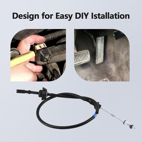 Throttle Body Accelerator Cable Fits for 1994-1998 Dodge Ram 2500 3500, 3500 Cummins Diesel, 5.9L Inline 6 Cummins 12 Valve Turbo Diesel Replacement for 04897406AA in Saudi Arabia