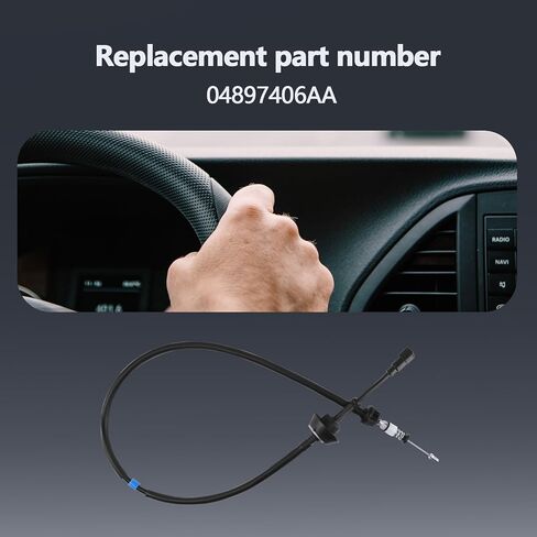 Throttle Body Accelerator Cable Fits for 1994-1998 Dodge Ram 2500 3500, 3500 Cummins Diesel, 5.9L Inline 6 Cummins 12 Valve Turbo Diesel Replacement for 04897406AA in Saudi Arabia