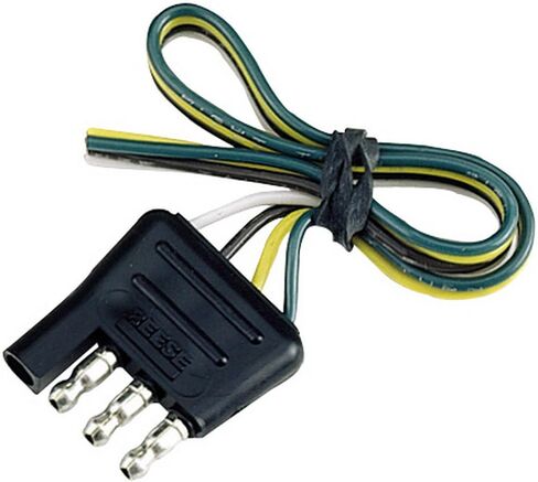 Reese Towpower 74124 12" 4-Way Flat Trailer End Connector - Black in Saudi Arabia
