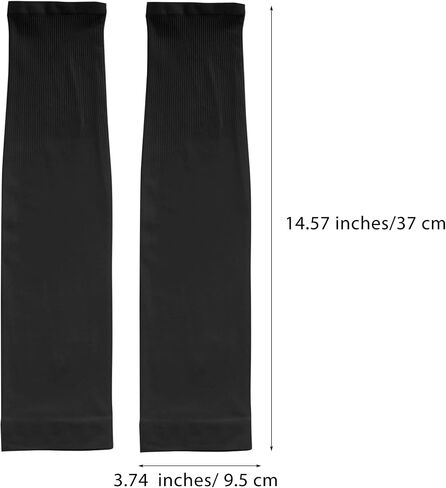 2 Pairs UV Sun Protection Sleeves Unisex Arm Sleeves Nylon Spandex Tattoo Cover Up Cooling Athletic Sports Sleeves in Saudi Arabia