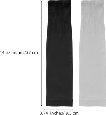 2 Pairs UV Sun Protection Sleeves Unisex Arm Sleeves Nylon Spandex Tattoo Cover Up Cooling Athletic Sports Sleeves in Saudi Arabia