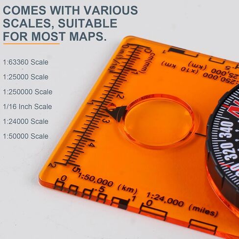 بوصلة للمشي لمسافات طويلة، بوصلة نجاة للتخييم، بوصلة مقاومة للماء في الهواء الطلق، بوصلة للمشي لمسافات طويلة على الظهر، قراءة خريطة بوصلة للتخييم، بوصلة احترافية للمشي لمسافات طويلة والتخييم والصيد، (قطعتان) in Kuwait