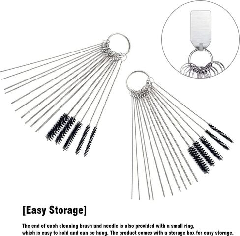 Rsept Set of 4 Carburetor Carbon Dirt Jet Remove Cleaner,Cleaning Wires and Cleaning Needles and Brushes Set for Cleaning Welding Cutting Nozzles Tips, Gas Orifices, Carburetors, Spray Guns in Kuwait