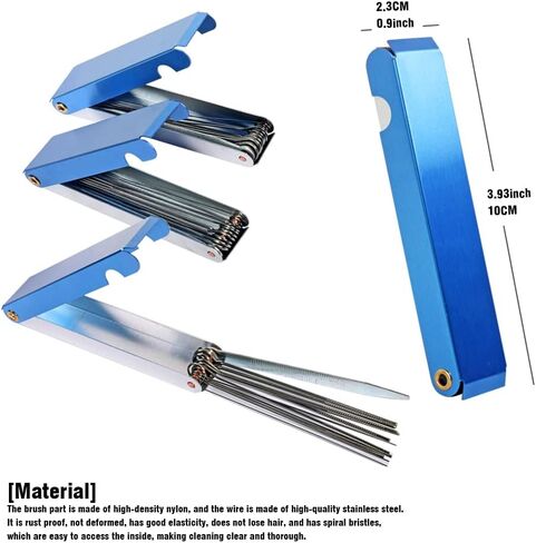 Rsept Set of 4 Carburetor Carbon Dirt Jet Remove Cleaner,Cleaning Wires and Cleaning Needles and Brushes Set for Cleaning Welding Cutting Nozzles Tips, Gas Orifices, Carburetors, Spray Guns in Kuwait