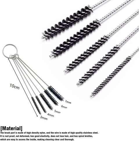 Rsept Set of 4 Carburetor Carbon Dirt Jet Remove Cleaner,Cleaning Wires and Cleaning Needles and Brushes Set for Cleaning Welding Cutting Nozzles Tips, Gas Orifices, Carburetors, Spray Guns in Kuwait