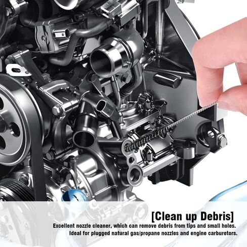 Rsept Set of 4 Carburetor Carbon Dirt Jet Remove Cleaner,Cleaning Wires and Cleaning Needles and Brushes Set for Cleaning Welding Cutting Nozzles Tips, Gas Orifices, Carburetors, Spray Guns in Kuwait