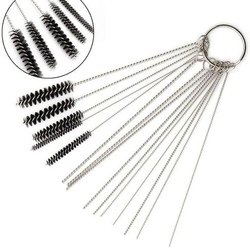 مجموعة أدوات تنظيف الأوساخ الكربونية من AiiQee مكونة من 6 إبر تنظيف مع 6 فرش in Kuwait