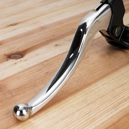 7/8" Dirt Bike Clutch Lever, 22mm Left Clutch Lever Aluminum Alloy Chrome Motorcycle Clutch Lever Replacement for SSR 125cc 70cc 110cc YZ80 YZ125 RM80 RM85 RM100 Dirt Bikes Pit Bike Bicycle Part in Saudi Arabia
