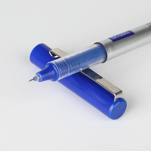 أقلام كرة دوارة GC QUILL - 24 قطعة قلم حبر سائل أزرق - قلم كرة دوارة 0.5 مم للكتابة وتدوين الملاحظات وتدوين المجلات GC-RB-BL24 in Kuwait