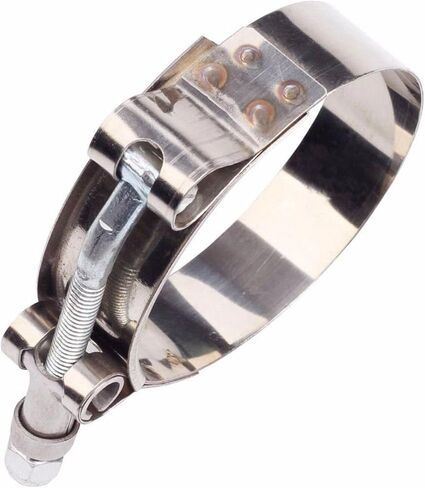 10pcs T-Bolt Clamps for 4" ID Hose 108mm - 116mm 301 Stainless Steel Turbo Intake Intercooler Hose Clamp in Kuwait