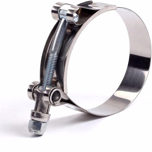 10 قطعة T-Bolt المشابك ل 4 "ID خرطوم 108 مللي متر-116 مللي متر 301 الفولاذ المقاوم للصدأ توربو مدخل المبرد خرطوم المشبك in Saudi Arabia