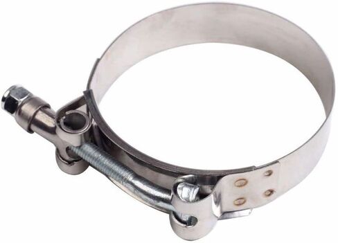 10pcs T-Bolt Clamps for 4" ID Hose 108mm - 116mm 301 Stainless Steel Turbo Intake Intercooler Hose Clamp in Kuwait