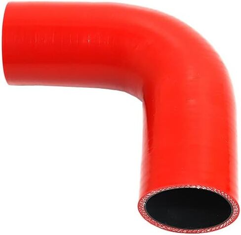 TMKOOL 4-Ply عززت درجة الحرارة العالية 2 "ID 90 درجة الكوع مقرنة سيليكون خرطوم (أسود، 2 بوصة) in Kuwait