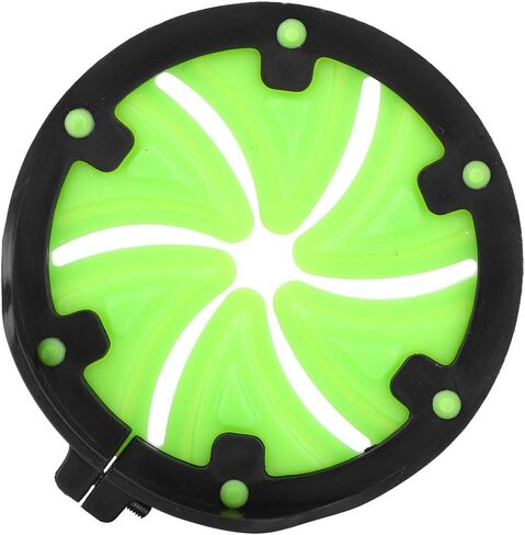 Paintball Speed Feed,Paintball Hopper Paintball Loader, Universal Paintball Speed Feed Outdoor PP Plastic Green Black Petals Triangular Universal Gate Lid Hoppers Cover in Saudi Arabia
