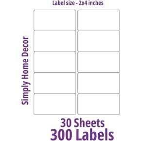 Orange address labels - Label Size - 1" x 2-5/8" | 25 Sheets per pack