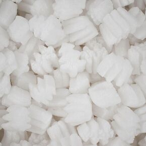 Magicwater Supply - .5 Cu Ft - White Christmas Tree Shaped Recycled Anti Static Packing Peanuts - Compostable & Biodegradable Cushion for Shipping - Dust-Free & Abrasion Resistant - Void Filler