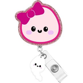 Plifal Badge Reel Holder Retractable with ID Clip for Nurse Nursing - Labor and Delivery Cute Name Tag Card Funny Accessories with Alligator Clip for Office Student Work Hospital