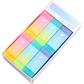 4pcs - Colorful Eraser Candy Eraser Jelly Gradient Rainbow Eraser-Colorful erasers (4 pieces)