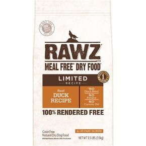 Rawz Meal Free Real Duck Recipe for Dogs (3.5 lb)