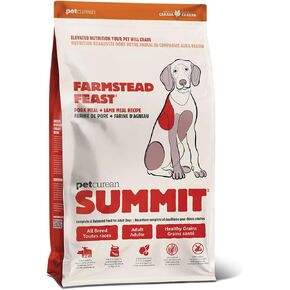 Farmstead Feast, Dry Dog Food, Pork Meal and Lamb Meal Adult Recipe with Grains, 25 lb Bag