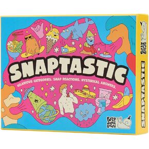 Snaptastic: لعبة حفل رد الفعل الغريزي المضحك | سريع التعلم | لعبة الضحك بصوت عالٍ للأطفال والمراهقين والكبار والعائلات | حجم مثالي للمنزل أو السفر | صندوق صغير، متعة كبيرة!