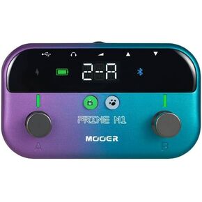 MOOER S1 Multi-Effects Processor, Stereo Electric Guitar Pedals with Wireless Footswitch Controller 2 IN 1 126 Guitar Effects Tuner 10 Metronome 40 Drum Machine 80s Looper OTG USB Recording