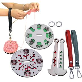 RoseFlower Wrist Yarn Holder, Portable Yarn Holder for Crocheting, Yarn Storage Yarn Swift Yarn Spinner Yarn Spinner Yarn Organizer, Great Knitting Accessories Gift for Knitting Crocheting Lover