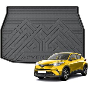 KUST 3D Floor Mats for Toyota C-HR 2018-2023 CHR All Weather Floor Carpet Liners TPE 2 Row Black Liner Set