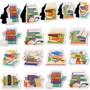 30 قطعة من الإشارات المرجعية المغناطيسية، هدايا لمحبي الكتب، علامات صفحات لطيفة، علامات كتاب لمكتبة الكتب، نادي الكتب، هدايا محبي الكتب، ملحقات الكتب