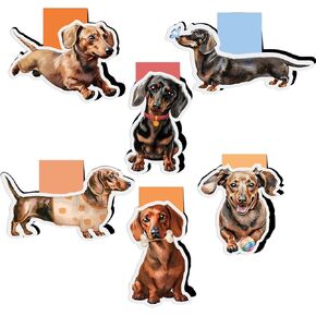6pcs Dachshund Magnetic Bookmarks Dog Bookmarks Dachshund Gifts for Dachshund Lovers Dachshund Office School Supplies Stuff