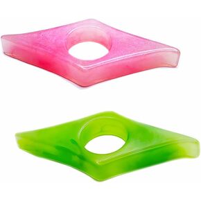 2 Pack Book Page Holder for Reading, Jelly Pattern Thumb Bookmark, Thumb Book Page Holder, Book Opener Holder, Book Accessories Gifts for Teacher, Student and Reading Lovers (Lavender)