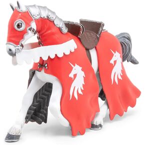 Papo -Hand-Painted - Figurine -Medieval-Fantasy -Horse of Unicorn Knight with Spear -39781 - Collectible - for Children - Suitable for Boys and Girls - from 3 Years Old, Multicolor